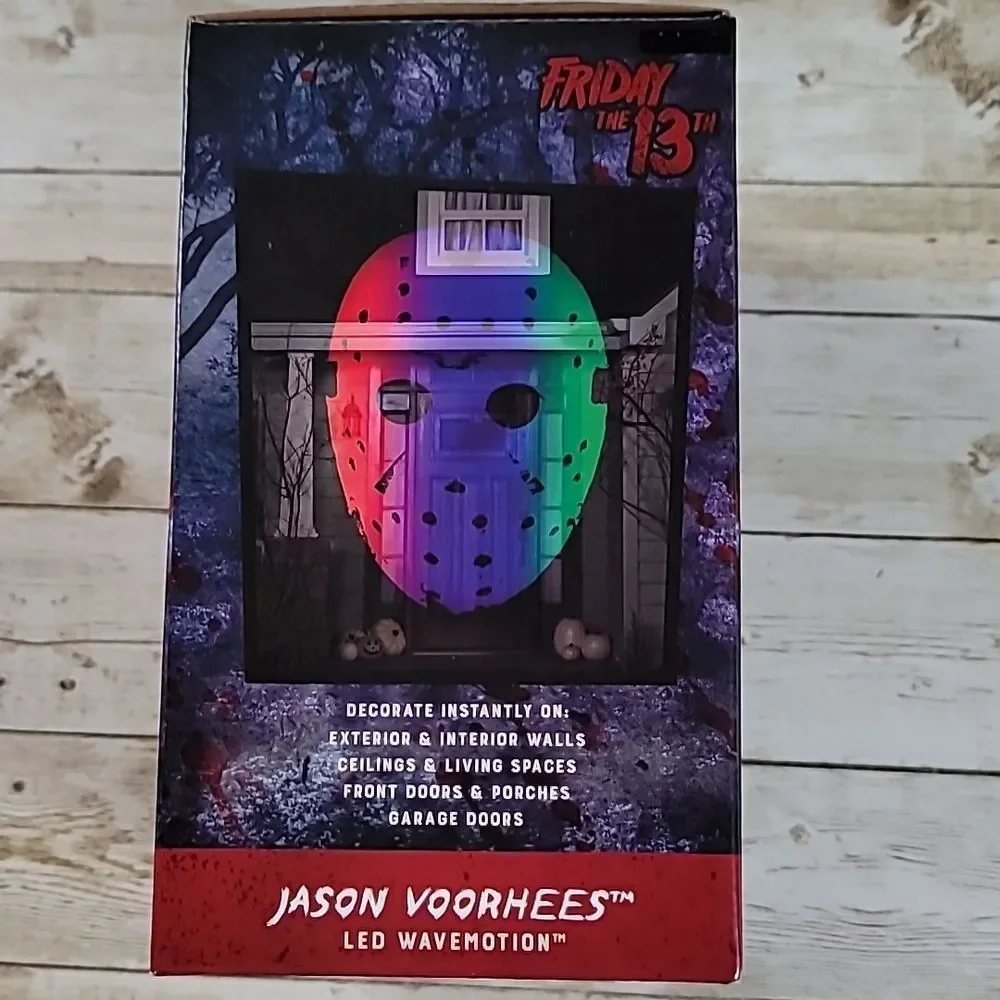 Friday 13th Jason Voorhees Mask LED Wavemotion Projector Halloween Light‎ Show